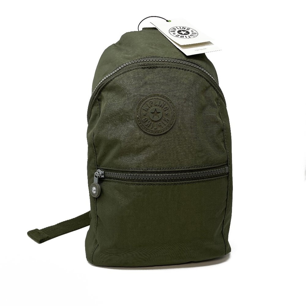 KIPLING Sling Backpack, Crossbody in Jaded Green